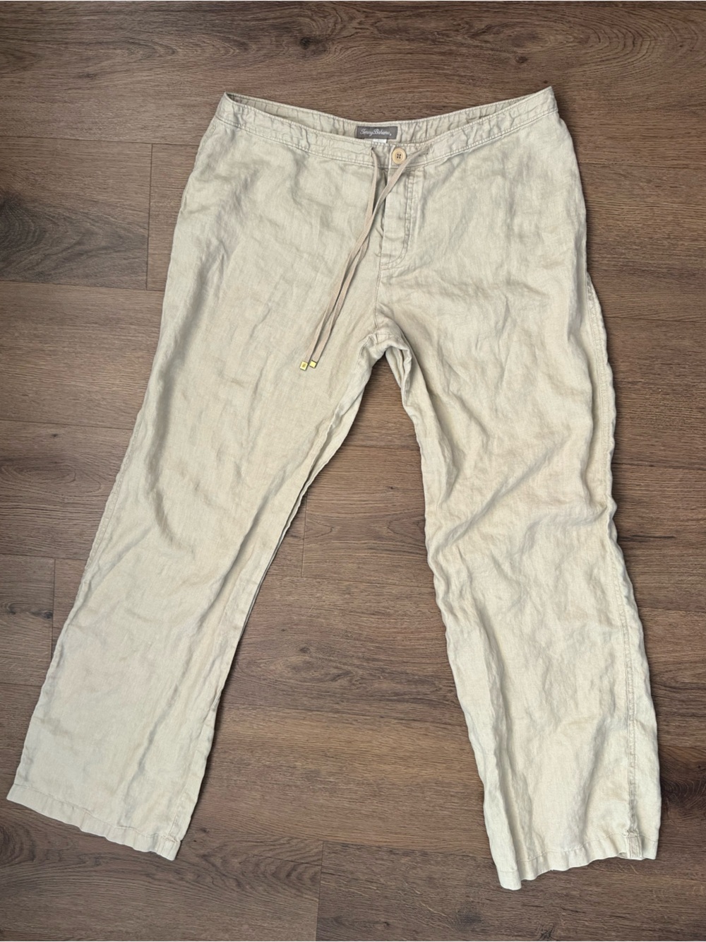 Tommy Bahama Linen Drawstring Pants - light beige